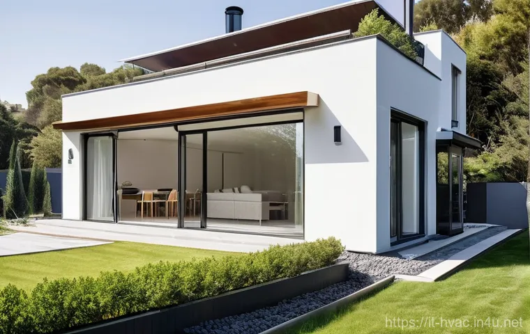공조냉동기계 관련 최신 기술 동향 - **Prompt:** "A radiant and contemporary living room within a charming Italian villa, softly illumina...