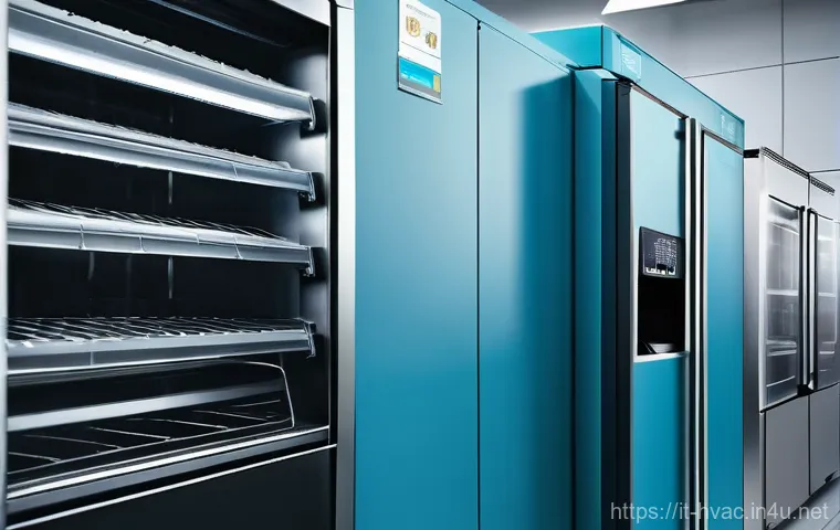 공조냉동기계기사 자격증 취득 후기 - Here are three image prompts in English, designed to reflect the journey into the refrigeration and ...