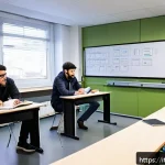 Home 23 공조냉동기계기사 자격증 시험 응시료 - A professional classroom setting in Italy where a diverse group of adult students is attentively att...